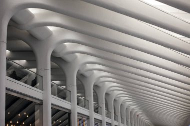 Modern mimari üzerine soyut çizgiler