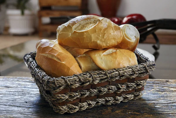 Comida Francesa Pão Pao Frances — Fotografia de Stock