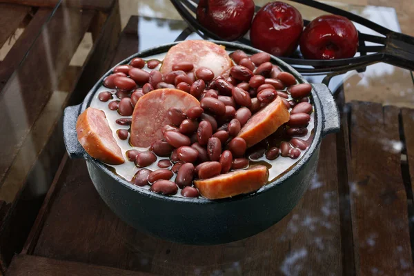 Frijol Morado Feijoada Comida Brasileña — Foto de Stock