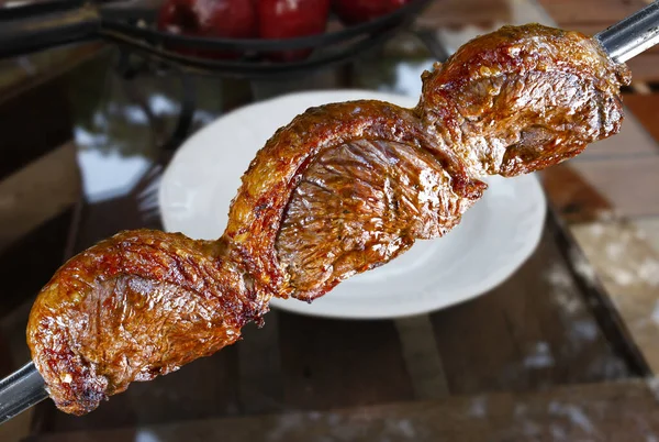 Picanha Hagyományos Brazil Barbecue Élelmiszer — Stock Fotó