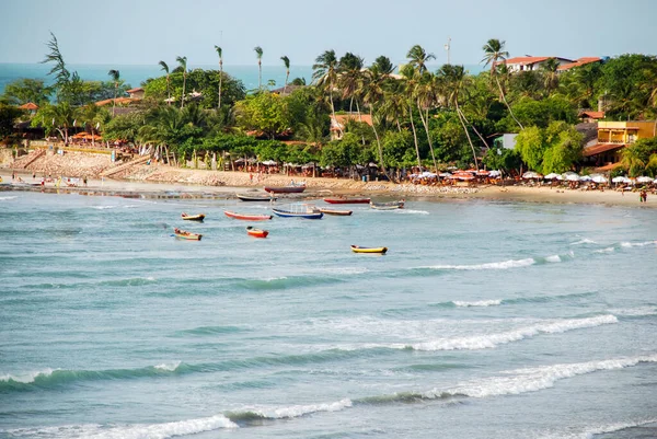 Jericoacoara Est Une Plage Vierge Cachée Derrière Les Dunes Côte — Photo