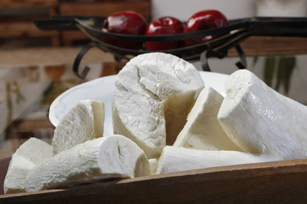 Mandioca Fresca Con Cáscara Comida Brasileña — Foto de Stock