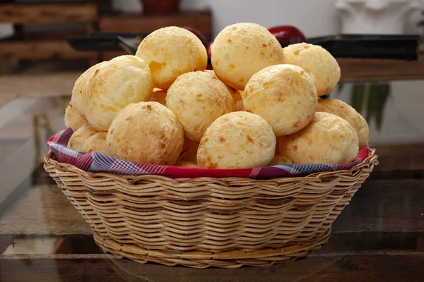 巴西小吃奶酪面包 Pao Queijo — 图库照片