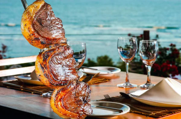 Picanha Tradiční Brazilský Hovězí Řízek — Stock fotografie