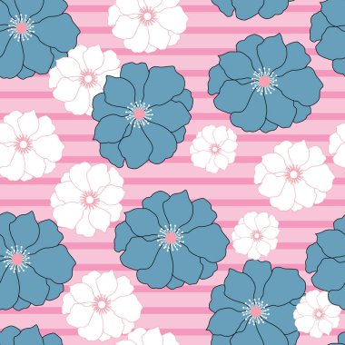 çiçek sorunsuz vektör desen