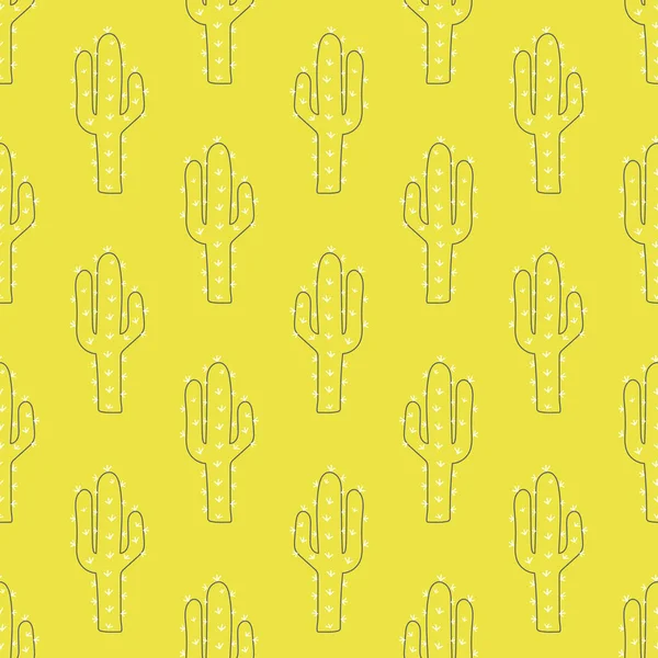 Kaktüssüz vektör deseni