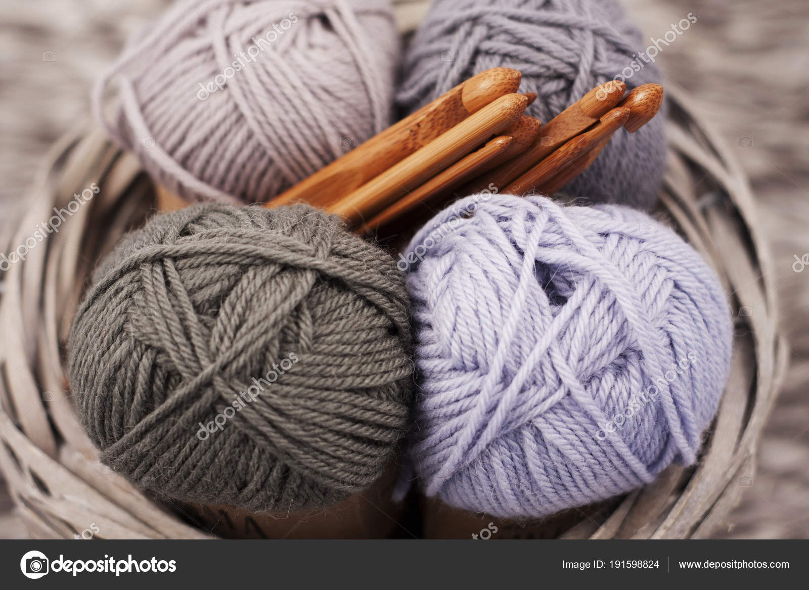 Yarns Basket Crochet Hooks Harmonious Colors Knitting Yarns Basket Crochet Hooks Harmonious Colors Knitting