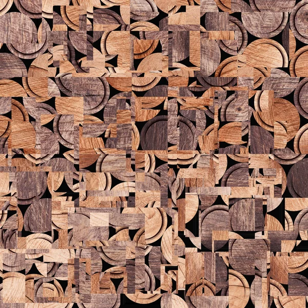 Podłoże drewniane, kwadraty streszczenie wzór — Zdjęcie stockowe