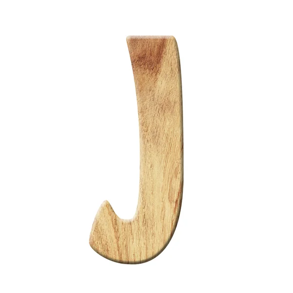 Dřevěné parkety abeceda dopisu symbol - J. izolované na bílém pozadí — Stock fotografie