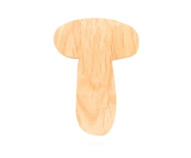 3D dekoratif ahşap alfabe, büyük harf T