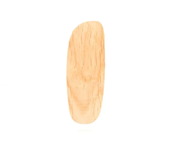 Alfabeto de madeira decorativo 3D, letra maiúscula I — Fotografia de Stock