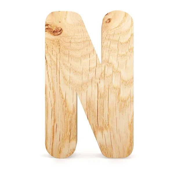 3D dekoratif ahşap alfabe, büyük harf N