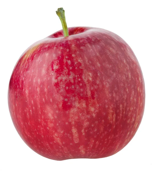 Manzana roja madura aislada en blanco — Foto de Stock