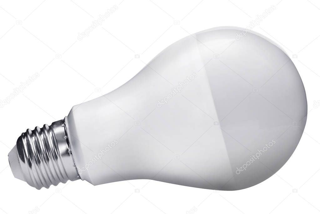 diode bulb isolated with clipping path
