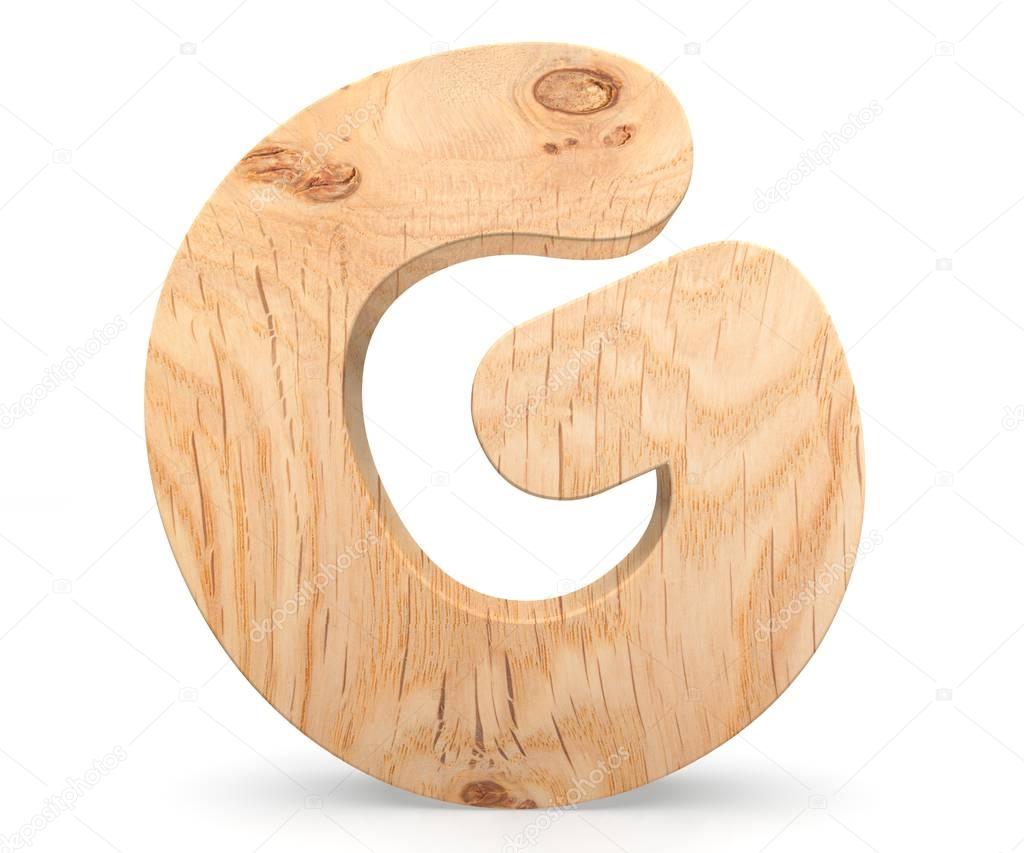 lettre 3d en bois