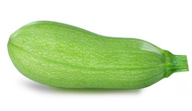 Beyaz arka planda izole edilmiş taze kabak