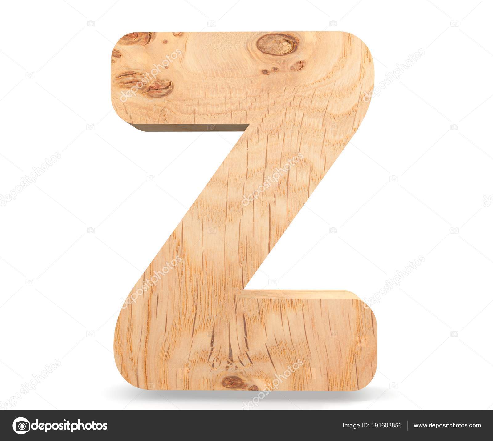 lettre 3d en bois