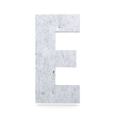 3D dekoratif beton alfabesi, büyük harf C