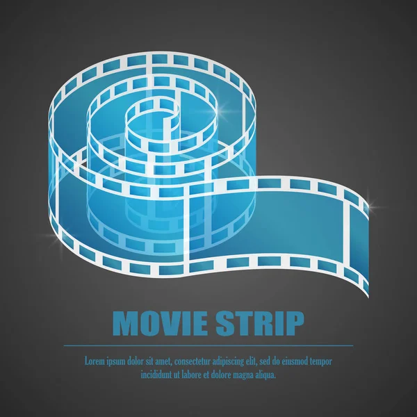 Reel isolerade filmikonen — Stock vektor