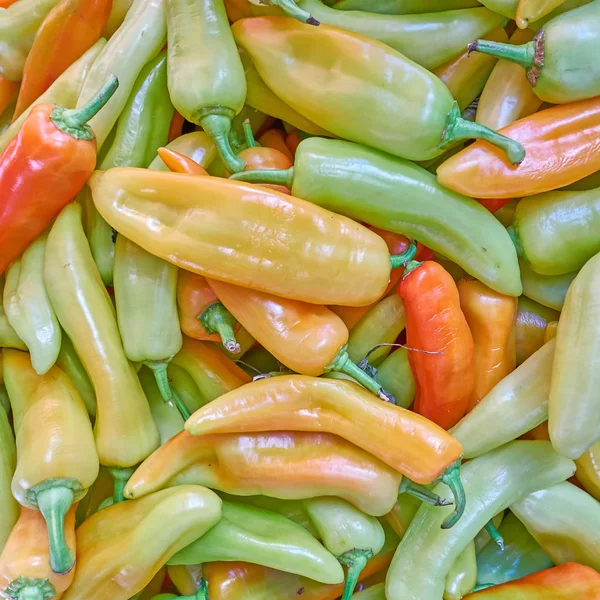 Γλυκιά κέρατο closeup πιπεριές — Φωτογραφία Αρχείου