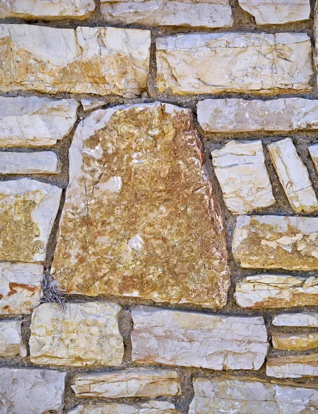 Solidny kamienny mur zbliżenie — Zdjęcie stockowe