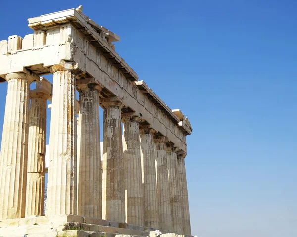 Афины Греция, древний искушение Парфенона — стоковое фото