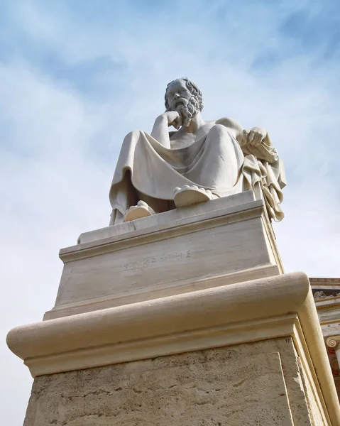 Platón Antigua Estatua Del Filósofo Griego — Foto de Stock