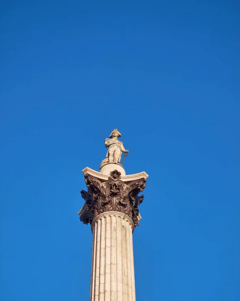 Londres Coluna Nelson Trafalgar Square — Fotografia de Stock