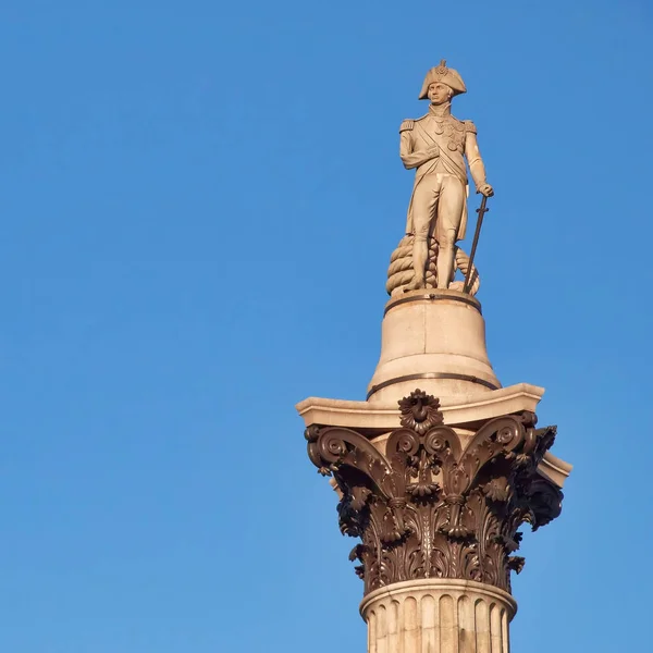 Londres Columna Nelson Trafalgar Square — Foto de Stock