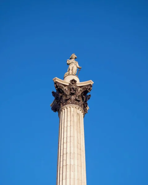 Londres Coluna Nelson Trafalgar Square — Fotografia de Stock