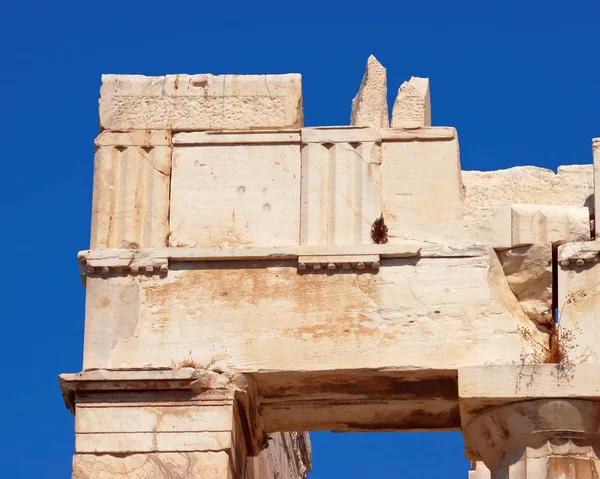 Αθήνα Ελλάδα Ακρόπολη Ερείπια Λεπτομέρειες — Φωτογραφία Αρχείου