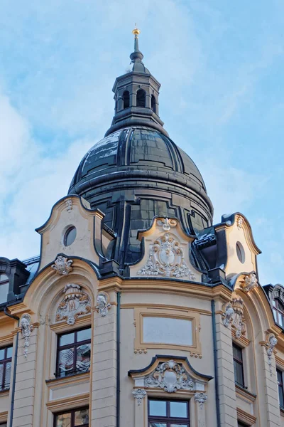 Germany Leipzig City Center Classic Vintage Building Dome — Stock Photo, Image