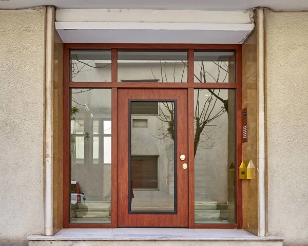 Elegante Edifício Apartamentos Dos Anos Centro Atenas Grécia — Fotografia de Stock