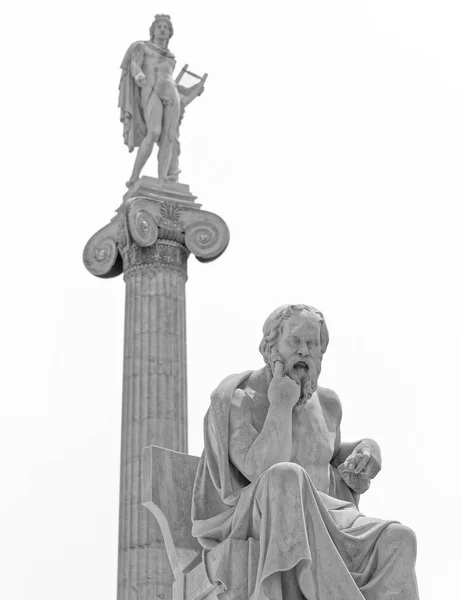 Sokrates Der Antike Griechische Philosoph Und Apollon Der Gott Der — Stockfoto