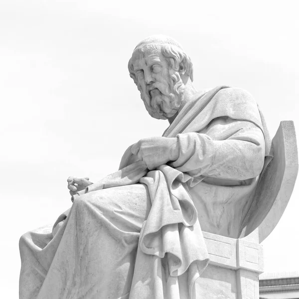 Platon Den Antika Grekiska Filosofen Tänkande Utrymme För Text — Stockfoto