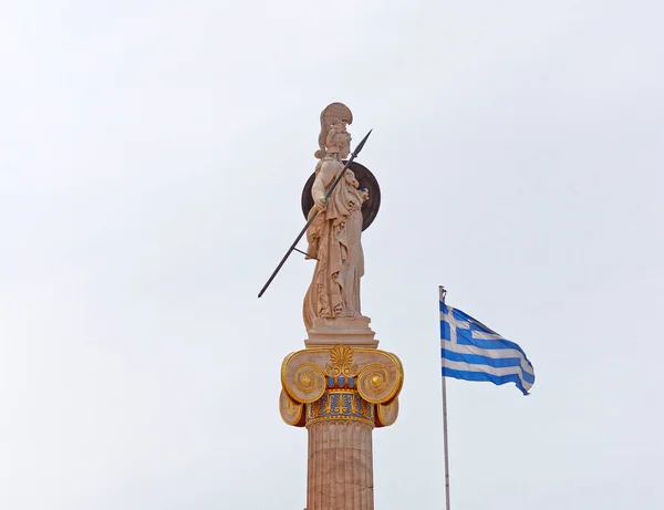 Athen Griechenland Athen Die Antike Griechische Göttin Des Wissens Und — Stockfoto
