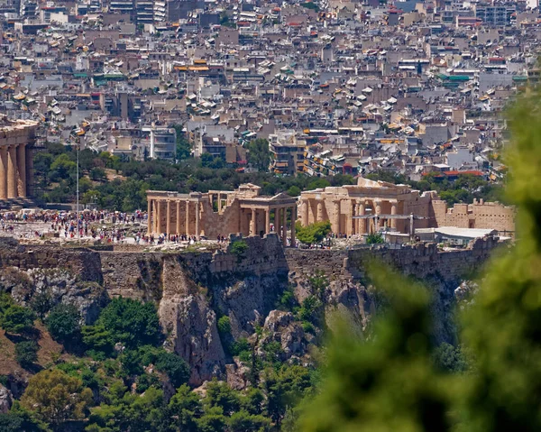 Erechtheion Antike Tempel Auf Der Akropolis Von Athen Griechenland Nördliche — Stockfoto