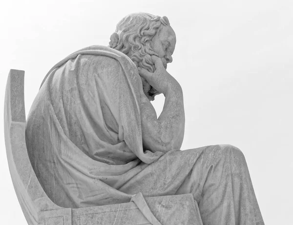Antik Yunan Filozofu Sokrates Derin Düşüncelere Daldı Tex Için Yer — Stok fotoğraf