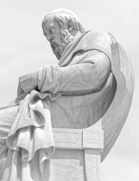 Πλάτων Αρχαίος Έλληνας Φιλόσοφος Σκέφτεται — Φωτογραφία Αρχείου