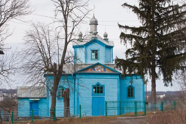 Прибузке Україна 2020 Успіння Матері Божої Руської Православної Церкви Дерев — стокове фото