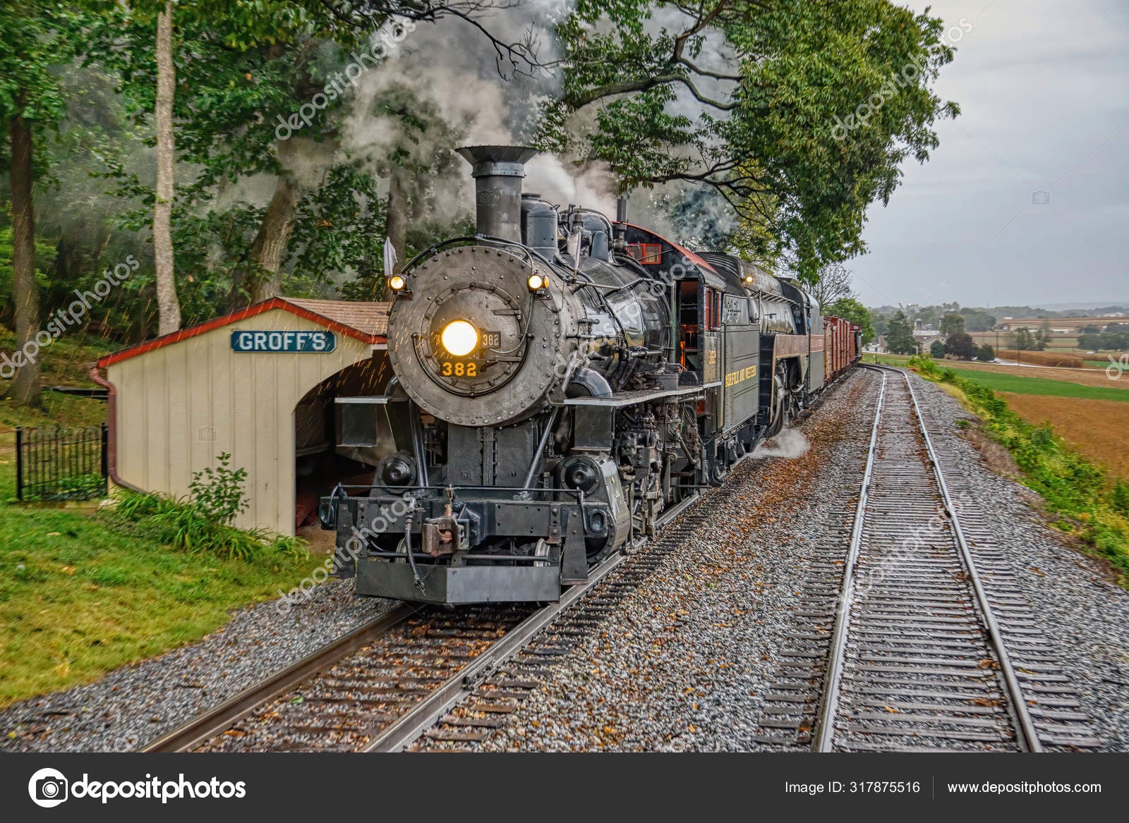 Norfolk and Western Steam Locomotive no. 611 and no. 382