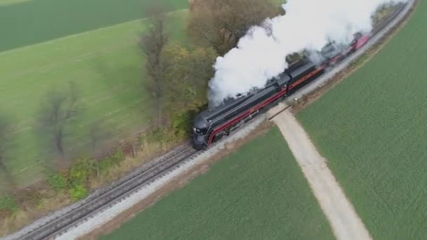 Strasburg Pensylvánie Říjen 2019 Vzduch Nad Hlavou Zblízka Pohled Pak — Stock video