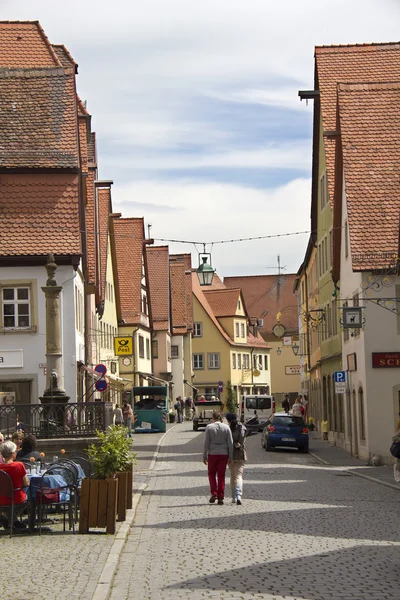 Вулиця в der Rothenburg оф Таубер, Німеччина — стокове фото