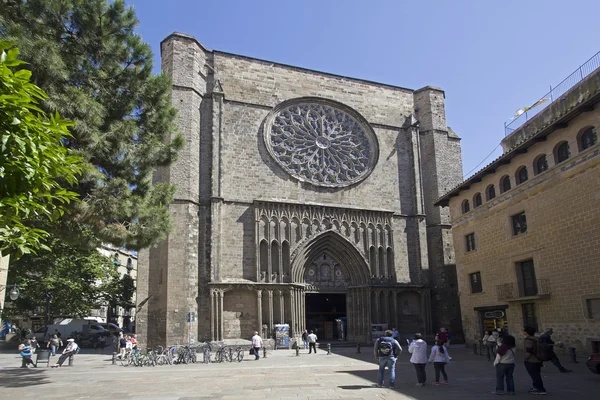 Catedral de Santa Maria del Pi em Barcelona — Fotografia de Stock