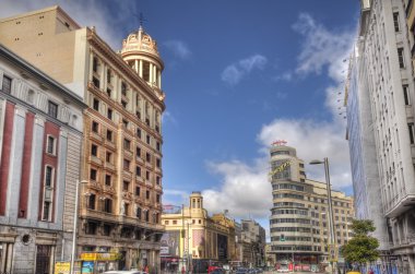 Gran via Madrid, İspanya