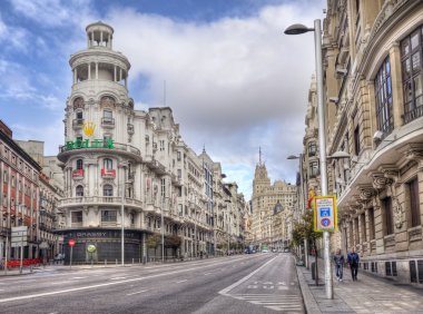 Gran via Madrid, İspanya