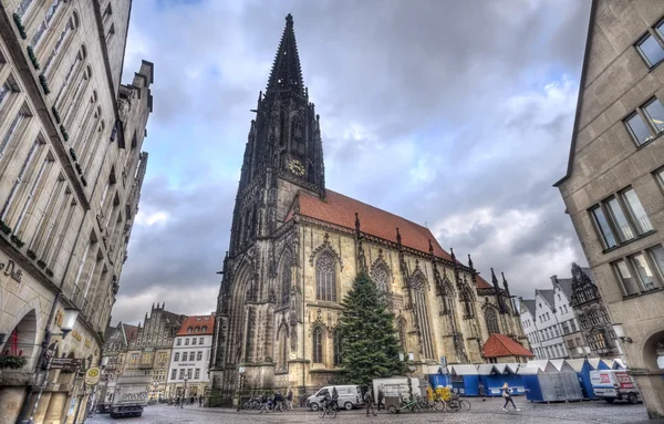 Церковь Святого Ламберти в Мюнстере, Германия — стоковое фото