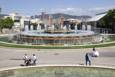 Barcelona'da sihirli Çeşmesi