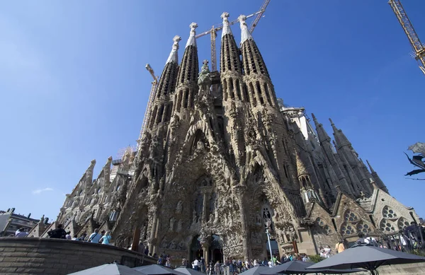 De kathedraal van La Sagrada Familia, Barcelona — Stockfoto