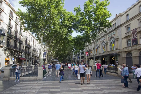 La Rambla en Barcelona, España —  Fotos de Stock